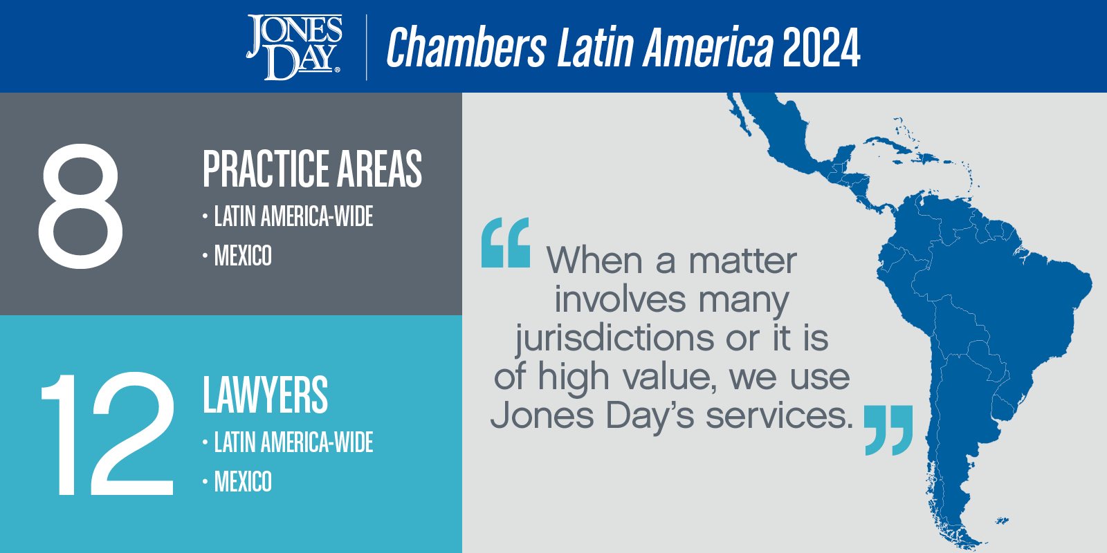 Chambers Latin America 2024 Ranks Leading Jones Day Practices And   Chambers Latin America Infographic 2024 Social 